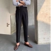 Quần Âu Nam Cạp Cao PN STORE Sidetab 2 Khuy Baggy Suông Đen - Giá chỉ 179k 4