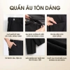Quần âu nam cạp cao sidetab tăng cạp 6-8cm, ống baggy co dãn nhẹ, thoáng mát không bai xù A06 giá 145k 3