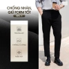 Quần âu nam cạp cao sidetab tăng cạp 6-8cm, ống baggy co dãn nhẹ, thoáng mát không bai xù A06 giá 145k 4