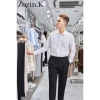 Quần âu nam cạp cao sidetab tăng cạp 6-8cm, ống baggy co dãn nhẹ, thoáng mát không bai xù A06 giá 145k 6