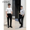 Quần âu nam cạp cao sidetab tăng cạp 6-8cm, ống baggy co dãn nhẹ, thoáng mát không bai xù A06 giá 145k 9