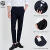 Quần âu nam cạp chun ẩn co giãn baggy, vải dày dặn đen QA4M1 HELEMAN - 199.000₫ 2