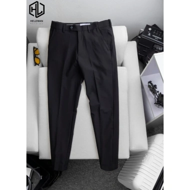Quần âu nam cạp chun ẩn co giãn baggy, vải dày dặn đen QA4M1 HELEMAN - 199.000₫ 10