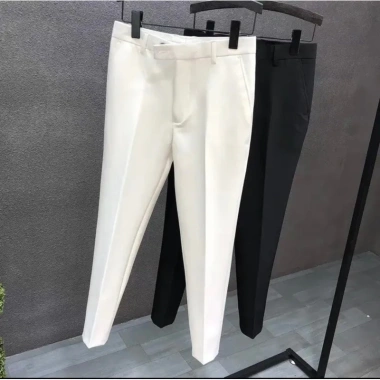 Quần âu nam co giãn 4 chiều, form đứng, màu trắng, chuẩn dáng - Giá 228.960đ