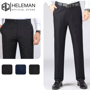 Quần âu nam công sở ống suông QTN HELEMAN – Vải không nhăn, giữ form, 179.000₫