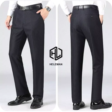 Quần âu nam công sở ống suông QTN HELEMAN – Vải không nhăn, giữ form, 179.000₫