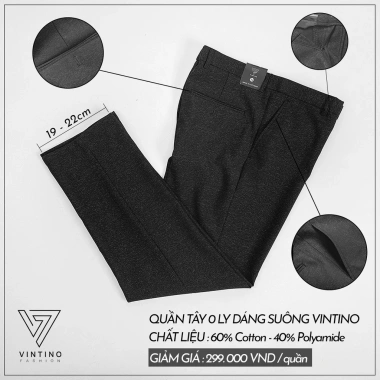 Quần âu nam công sở ống suông vải chống nhăn size lớn - Giá chỉ 135.000đ 4