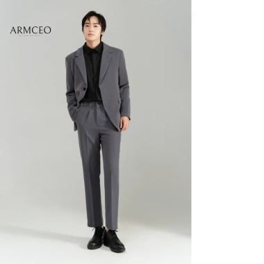 Quần âu nam đen cạp cao baggy suông ARMCEO Smart Cool - cạp điều chỉnh thông minh, 5 màu, giảm còn 199k 7