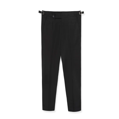 Quần âu nam Hàn Quốc cạp cao Sidetab ống suông công sở, đen không nhăn không xù - Giá chỉ 159.000₫ 10