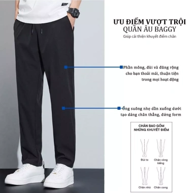Quần âu nam Hàn Quốc cạp chun co giãn, vải tuyết mềm mượt - HELEMAN QA3M1 159k 3