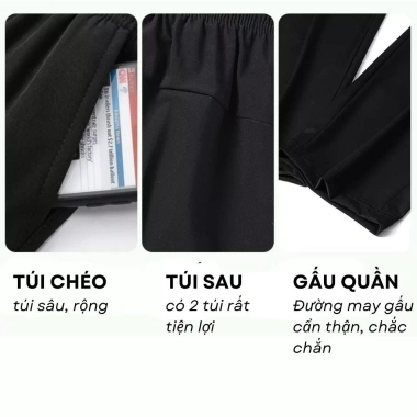 Quần âu nam Hàn Quốc cạp chun co giãn, vải tuyết mềm mượt - HELEMAN QA3M1 159k 5