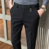 Quần âu nam Hàn Quốc công sở cao cấp, đen co giãn ống đứng, dáng ôm baggy, trẻ trung, size lớn chỉ 300.000₫