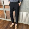 Quần âu nam Hàn Quốc công sở cao cấp, đen co giãn ống đứng, dáng ôm baggy, trẻ trung, size lớn chỉ 300.000₫ 2