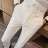 Quần âu nam Hàn Quốc công sở cao cấp, đen co giãn ống đứng, dáng ôm baggy, trẻ trung, size lớn chỉ 300.000₫ 4