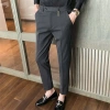 Quần âu nam Hàn Quốc công sở cao cấp, đen co giãn ống đứng, dáng ôm baggy, trẻ trung, size lớn chỉ 300.000₫ 6