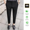 Quần âu nam Hàn Quốc RBD slimfit dáng ôm, ống côn đen, vải chống nhăn không bai xù cao cấp – Giá chỉ 171k