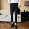Quần âu nam Hàn Quốc slimfit đen ống côn, vải chống nhăn không bai xù cao cấp - mẫu 2.026 6