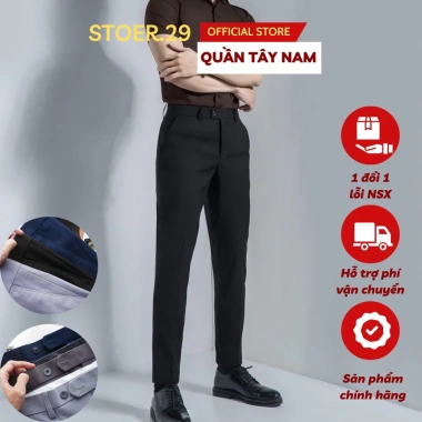 Quần Âu Nam Hàn Quốc – Vải chéo, co dãn, chống nhăn xù, giá ưu đãi 599k