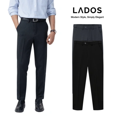 Quần Âu Nam LADOS-14.166 Cạp Thiết Co Giãn, Chất Tuyết Tằm Mịn, Phù Hợp Công Sở & Dự Tiệc