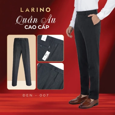 Quần Âu Nam LARINO Ống Đứng Công Sở Lịch Lãm Cao Cấp Tôn Dáng Hạn Nhăn 272k