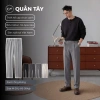 Quần Âu Nam Ống Đứng Đen Cáp Chun Slim Fit, Vải Cotton Hàn Cao Cấp - 339.000₫ 2