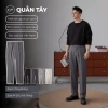 Quần Âu Nam Ống Đứng Đen Cáp Chun Slim Fit, Vải Cotton Hàn Cao Cấp - 339.000₫ 3
