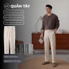 Quần Âu Nam Ống Đứng Đen Cáp Chun Slim Fit, Vải Cotton Hàn Cao Cấp - 339.000₫ 5