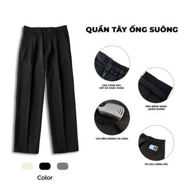 Quần Âu Nam Ống Rộng ARDO Cạp Pha Chun Co Giãn Form Suông Cao Cấp Năng Động 240k 8 Quần Âu Nam Ống Rộng ARDO Cạp Pha Chun Co Giãn Form Suông Cao Cấp Năng Động 240k 8