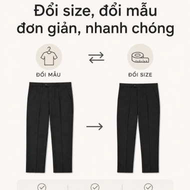 Quần Âu Nam ORENO dáng ôm công sở vải mỏng nhẹ, hàng loại 2, giá 104.999₫ 2