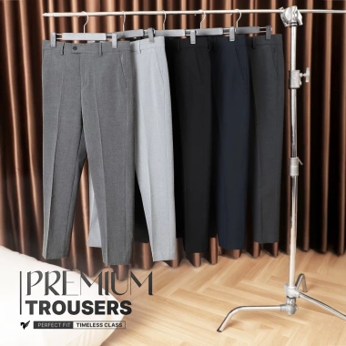 Quần âu nam Premium Torano slimfit trơn cạp lót logo Giá chỉ 650.000đ