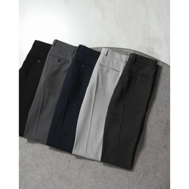Quần âu nam Premium Torano slimfit trơn cạp lót logo lịch lãm, sang trọng - 650.000₫