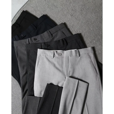 Quần âu nam Premium Torano slimfit trơn cạp lót logo lịch lãm, sang trọng - 650.000₫