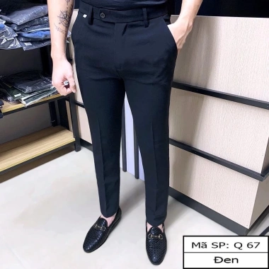 Quần Âu Nam PRESENT chất liệu Tuyết Hàn cao cấp, thiết kế trơn basic slimfit 2