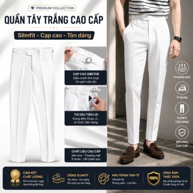 Quần Âu Nam Sibetab Cạp Cao HC Siêu Giữ Li, Vải Dày Chống Nhăn - Giá ưu đãi 450.000đ