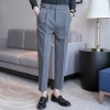 Quần âu nam Sidetab cạp cao đai chỉnh eo, quần tây Hàn Quốc ống côn công sở QA6M1 HELEMAN 199k giảm giá 4