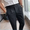 Quần âu nam Sidetab cạp cao đai chỉnh eo, quần tây Hàn Quốc ống côn công sở QA6M1 HELEMAN 199k giảm giá 7