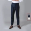 Quần âu nam Sidetab cạp cao Regular, vải rayon tự nhiên, thoáng mát - Geele 379.500đ