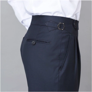 Quần âu nam Sidetab cạp cao Regular, vải rayon tự nhiên, thoáng mát - Geele 379.500đ 4