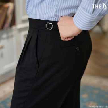 Quần âu nam sidetab THE D Regular Fit chất liệu Cotton Poly cao cấp - Giá chỉ 800.000 VND