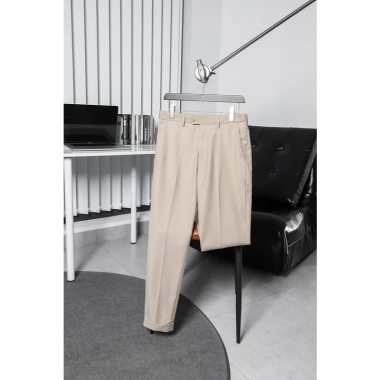 Quần âu nam SMART TORANO slimfit cạp chun túi chéo thêu logo - Giá 649.000₫