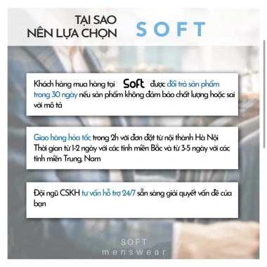 Quần âu nam SOFT MENSWEAR cạp cao Hàn Quốc ống suông baggy vải co giãn 280.000₫ 5