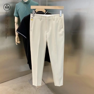 Quần âu nam thêu ong, vải co giãn, không nhăn không xù, 3 màu, giá 129k 8