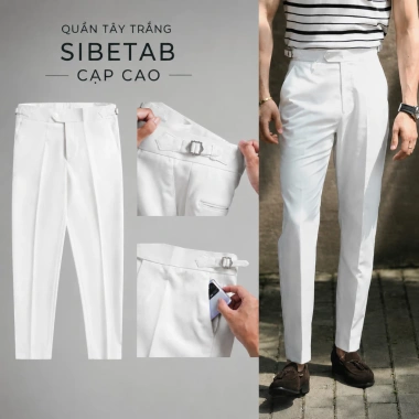 Quần Âu Nam Trắng Kem Slimfit Cao Cấp Vải Dày Lên Form Chuẩn Công Sở Giá 399k 5 Quần Âu Nam Trắng Kem Slimfit Cao Cấp Vải Dày Lên Form Chuẩn Công Sở Giá 399k 5