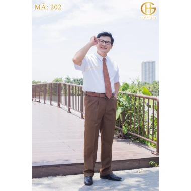 Quần Âu Nam Trung Niên 1 ly Ống Rộng, Chất Vải Mềm Mịn - Giá 289.000 (Giảm 21%) - Sỉ Inbox