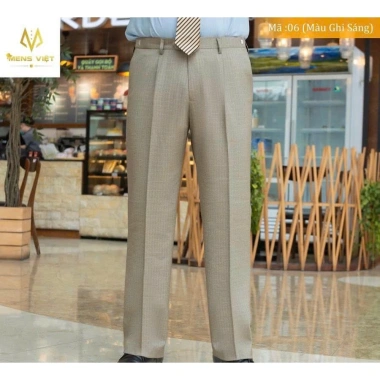 Quần âu nam trung niên ống suông, dáng đứng, vải chống nhăn, bigsize - 100.000₫ 5