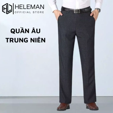 Quần âu nam trung niên ống suông dáng đứng, vải chống nhăn bigsize QTN - Giá 179.000