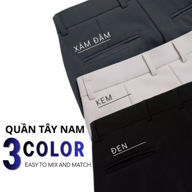 Quần Âu Nam Vải Tằm Vitex LADOS-34.167 Chuẩn Form Tôn Dáng Châu Á Giá Ưu Đãi 226k