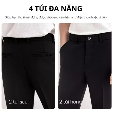 Quần Âu Nam Vải Tằm Vitex LADOS-34.167 Chuẩn Form Tôn Dáng Châu Á Giá Ưu Đãi 226k