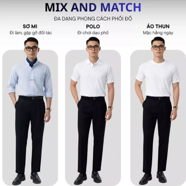 Quần Âu Nam Vải Tằm Vitex LADOS-34.167 Chuẩn Form Tôn Dáng Châu Á Giá Ưu Đãi 226k