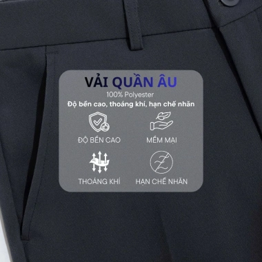 Quần Âu Nam Vải Tằm Vitex LADOS-34.167 Chuẩn Form Tôn Dáng Châu Á Giá Ưu Đãi 226k